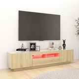 vidaXL-Tv-meubel-met-LED-verlichting-180x35x40-cm-sonoma-eikenkleurig