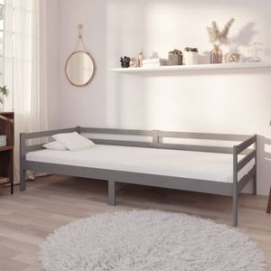 vidaXL Tagesbett Grau Massivholz Kiefer 90x200 cm