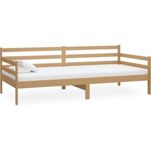 vidaXL - Bedbank - massief - grenenhout - honingbruin - 90x200 - cm