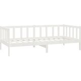 VidaXL Bedbank Massief Grenenhout Wit 90x200 cm