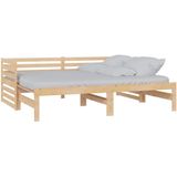 VidaXL Bedbank Uitschuifbaar Massief Grenenhout 2x(90x200) cm