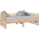VidaXL Bedbank Uitschuifbaar Massief Grenenhout 2x(90x200) cm