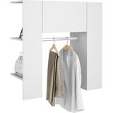 Flurschrank Weiß 97,5x37x99 cm Holzwerkstoff Vidaxl