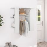 Flurschrank Weiß 97,5x37x99 cm Holzwerkstoff Vidaxl