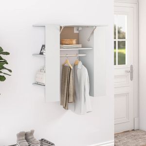 Flurschrank Weiß 97,5x37x99 cm Holzwerkstoff Vidaxl