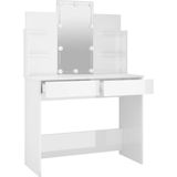 VidaXL-Kaptafel-met-LED-verlichting-96x40x142-cm-hoogglans-wit