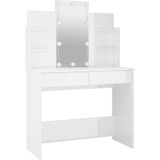 VidaXL-Kaptafel-met-LED-verlichting-96x40x142-cm-hoogglans-wit