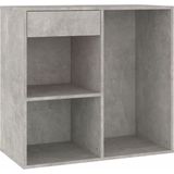 VidaXL Cosmeticakast 80x40x75 cm - Bewerkt Hout - Grijs