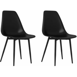 vidaXL-Eetkamerstoelen-2-st-PP-zwart