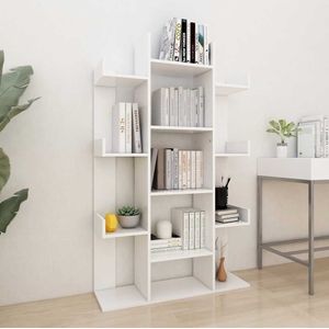 Vidaxl - Bücherregal Weiß 86x25,5x140 cm Holzwerkstoff