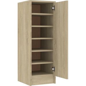 vidaXL-Schoenenkast-32x35x92-cm-spaanplaat-sonoma-eikenkleurig