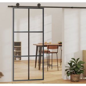 Vidaxl - Schiebetür mit Beschlag ESG-Glas & Aluminium 90x205 cm