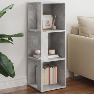 Vidaxl - Eckregal Betongrau 33x33x100 cm Holzwerkstoff