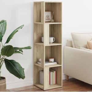 Eckregal Sonoma-Eiche 33x33x132 cm Holzwerkstoff Vidaxl