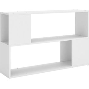 VidaXL Boekenkast 100x24x63 cm - Bewerkt Hout - Wit