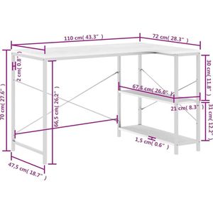 vidaXL-Computerbureau-110x72x70-cm-spaanplaat-wit