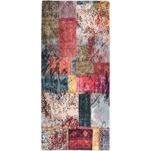 vidaXL-Vloerkleed-wasbaar-anti-slip-patchwork-80x300-cm-meerkleurig
