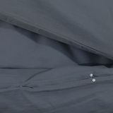 vidaXL Bettwäsche-Set Anthrazit 220x240 cm Leichte Mikrofaser