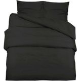 vidaXL Bettwäsche-Set Schwarz 225x220 cm Leichte Mikrofaser