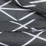 vidaXL Bettwäsche-Set Grau 135x200 cm Baumwolle