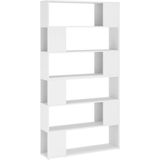 vidaXL - Boekenkast/kamerscherm - 100x24x188 - cm - wit