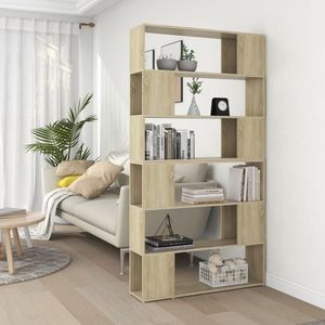 Bücherregal Raumteiler Sonoma-Eiche 100x24x188 cm Vidaxl