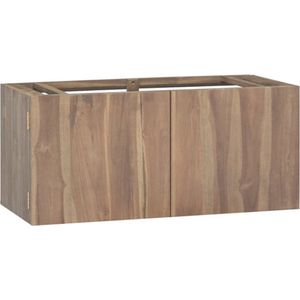 VidaXL Badkamerwandkast 90x39x40 cm - Massief Teakhout