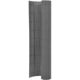 Vidaxl - Gartenzaun Doppelseitig 90x400 cm Grau