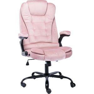 vidaXL-Kantoorstoel-fluweel-roze