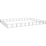 vidaXL Hundezwinger Schwarz 80 m² Stahl