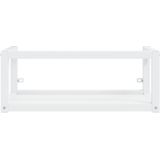 vidaXL Badezimmer Wand-Waschtischgestell Weiß 79x38x31 cm Eisen