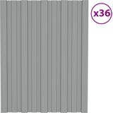 VidaXL-Dakpanelen-36-st-60x45-cm-gegalvaniseerd-staal-grijs