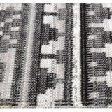 vidaXL Outdoor-Teppich Flachgewebe 115x170 cm Dunkelgrau