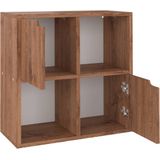 VidaXL Boekenkast 60x27,5x59,5 cm - Spaanplaat - Bruin Eiken