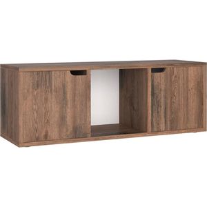 vidaXL-Tv-meubel-88,5x27,5x30,5-cm-spaanplaat-gerookt-eiken