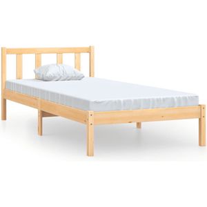 VidaXL Bedframe Massief Grenenhout 90x190 cm 3FT Single