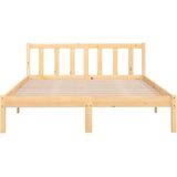 vidaXL Bedframe massief grenenhout 135x190 cm