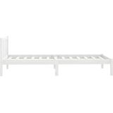 VidaXL Bedframe Massief Grenenhout Wit 90x200 cm