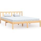 vidaXL - Bedframe - massief - grenenhout - 160x200 - cm