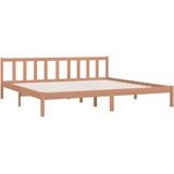 Massivholzbett Honigbraun Kiefer 200x200 cm Vidaxl