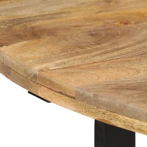 Eettafel - Bruin - Massief Mangohout - Stevig Frame