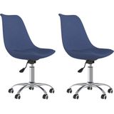 vidaXL-Eetkamerstoelen-2-st-draaibaar-stof-blauw