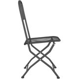 vidaXL Tuinstoelen inklapbaar 2 st metaalgaas antracietkleurig