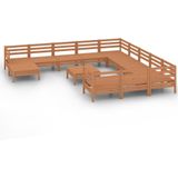 Vidaxl - 13-tlg. Garten-Lounge-Set Honigbraun Massivholz Kiefer