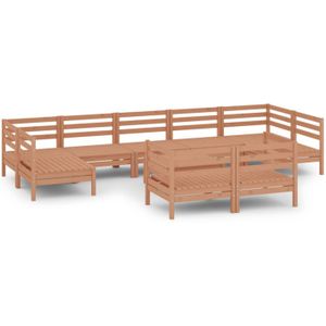 Vidaxl - 10-tlg. Garten-Lounge-Set Honigbraun Massivholz Kiefer