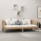 VidaXL Slaapbank met Matras - Massief Grenenhout - Honingbruin - 90x200 cm