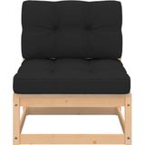 7-tlg. Garten-Lounge-Set mit Kissen Massivholz Kiefer vidaXL