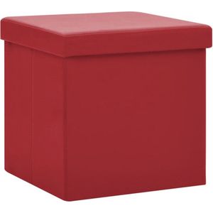Vidaxl - Hocker mit Stauraum Weinrot pvc
