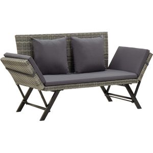 vidaXL-Tuinbankje-met-kussens-176-cm-poly-rattan-grijs