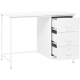 vidaXL-Bureau-industrieel-met-lades-105x52x75-cm-staal-wit